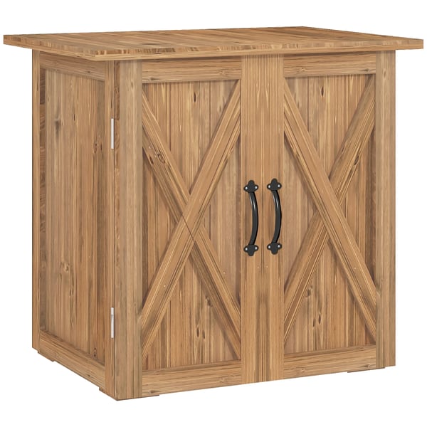 Havehus, 77 x 55 x 72 cm, Fyrretræ, Dobbeltlåger, Vandtæt, Rustik Design
