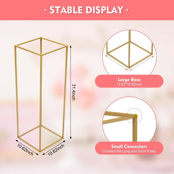 Blomsterställ, 10 Stycken, Modern Design,Guld