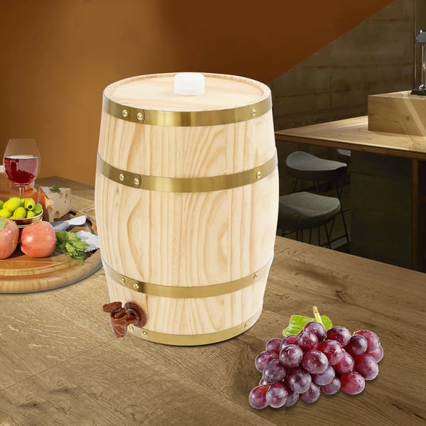 Vinfad, 10L kapacitet, vertikal design,Beige