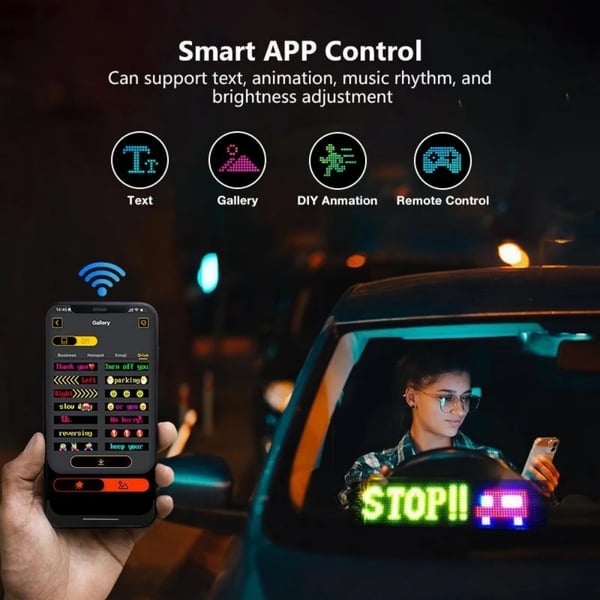 Rekka LED Paholaissilmä, Mukautettavat Suunnitelmat, Bluetooth-yhteys, Suuri Koko
