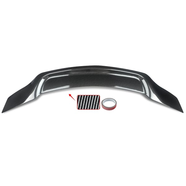 Bagagerums Spoiler Vinger, Høj Kvalitet ABS, Kompatibel med Mercedes Benz W204 C-Klasse, Carbon Fiber Look