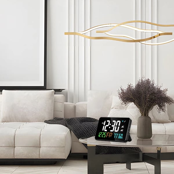 Hygrothermograf, LED-display, Multifunktionel kalender,HVID