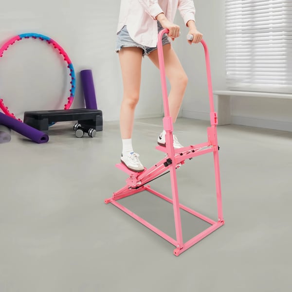 Trappe Stepper, Kompakt Design, Holdbar Konstruktion,Pink
