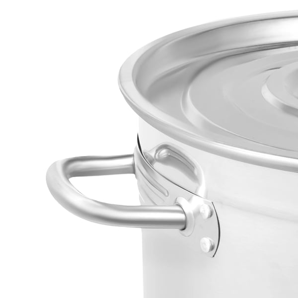 Suppe- og fondkedel, 35 liter kapacitet, holdbart rustfrit stål,Lys Grå