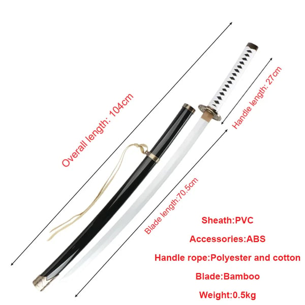 Katana Cosplay Requisit, Letvægts, Inkluderer Bælte og Holder,yanmo4