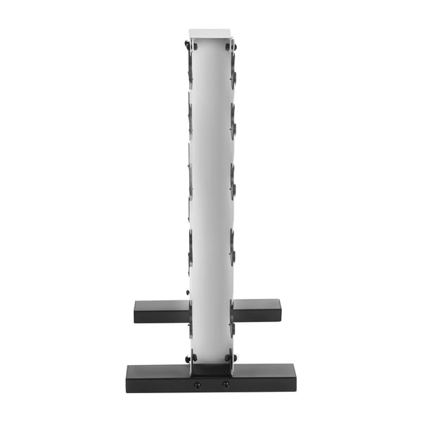 Håndvægte Rack, 5-Lags Design, Pladsbesparende Opbevaring,HVID