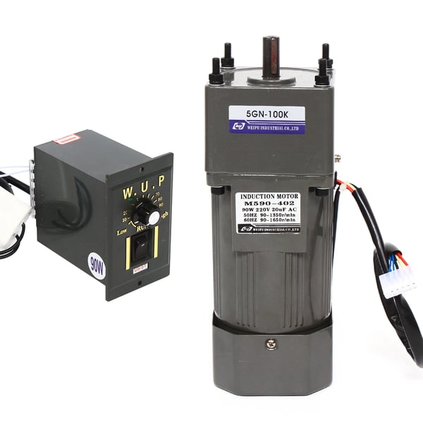 Drivmotor, 90W effekt, variabel hastighetsregulator
