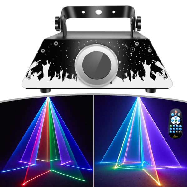 Laserprojektori, 3D-animaatio, kaukosäädin,EU-pistoke