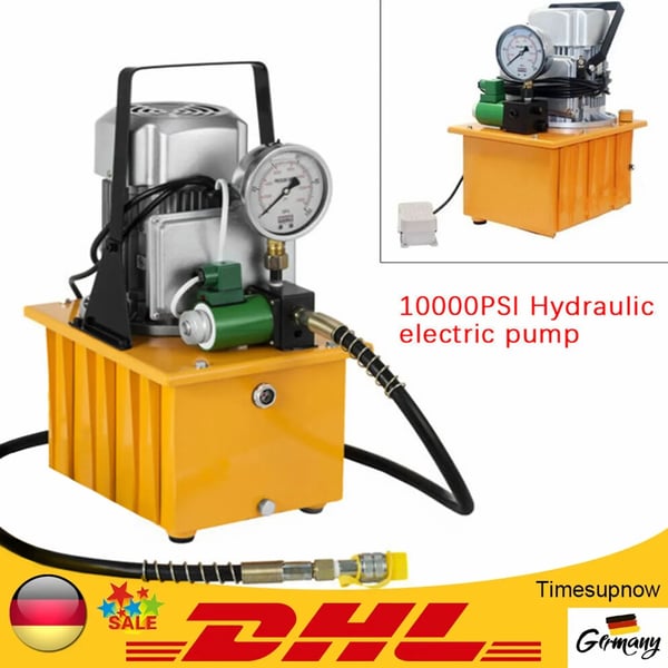 Elektrisk hydraulisk pumpe, 750 W motor, 70 MPa drifttryk,220V, EU