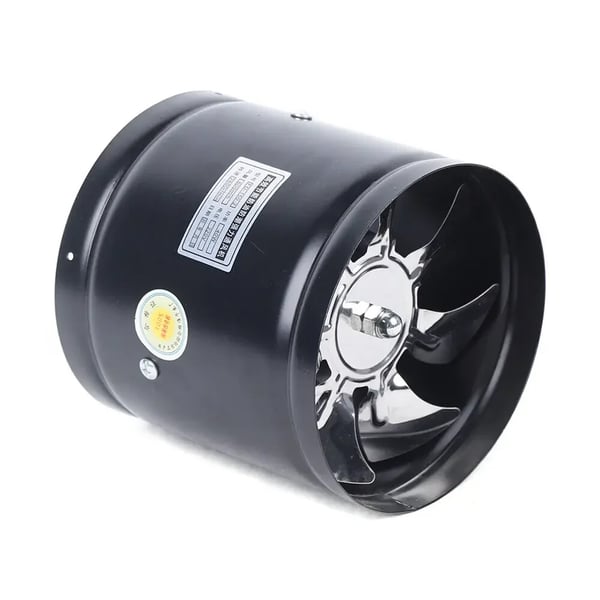 Aksial ventilator, høj effektivitet, stille drift,sort