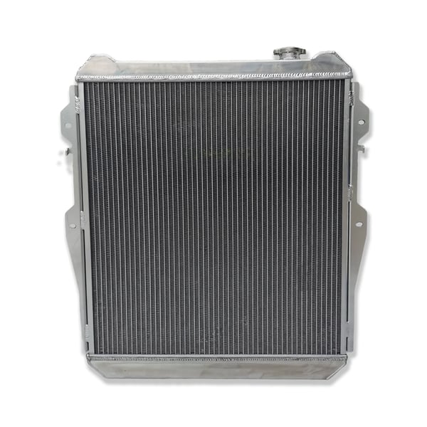 Radiator, Legeret Aluminium, 528mm x 550mm x 56mm Kerne Størrelse, 655mm x 534mm x 68mm Samlet Størrelse, Indløb/Udløb 550mm x 528mm x 56mm, 3 Rækker