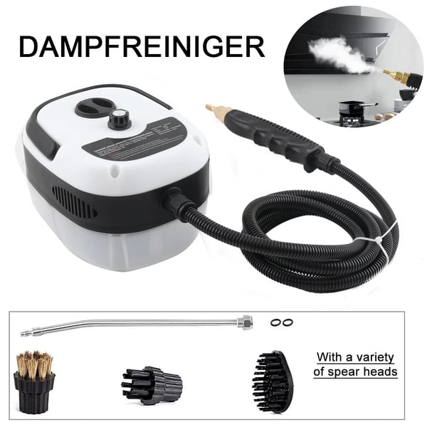 Damprenser, 2500 W, 229°F / 105°C Maksimal Temperatur, 2.2 m Dampledning, 1.5 m Elektrisk Kabel Længde, Højt Tryk