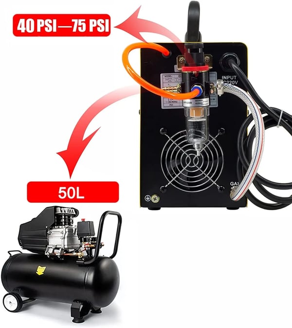 Plasma Cutter, IGBT Inverter, Dual Voltage, Guld