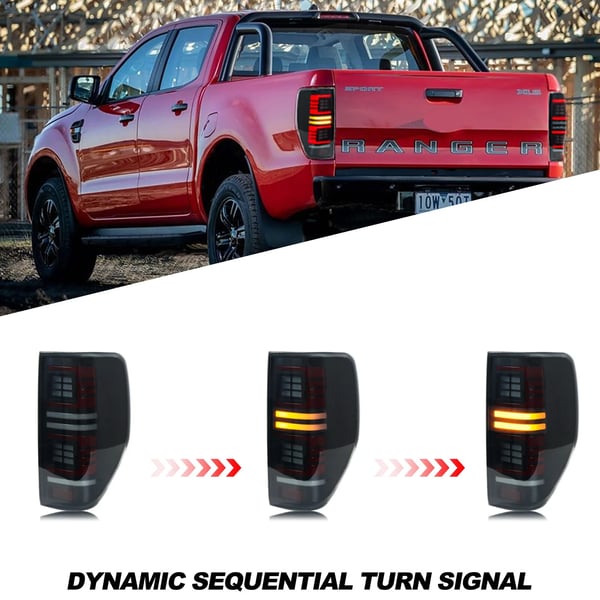LED Baglygter, Sekventiel Blinklys, Plug-and-Play Installation