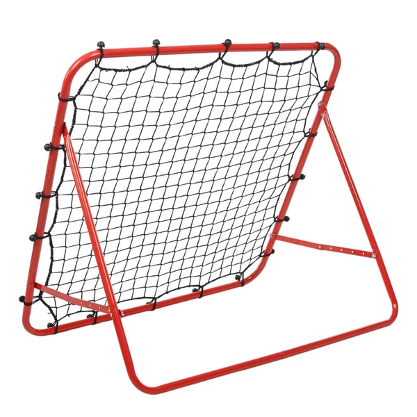 Fodbold Rebound Målnet, Fritstående Design, Holdbar Konstruktion,Rød