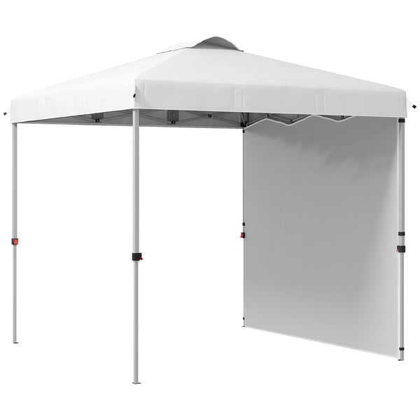 Folding Tent, Højdejusterbar, Holdbar Polyester,HVID