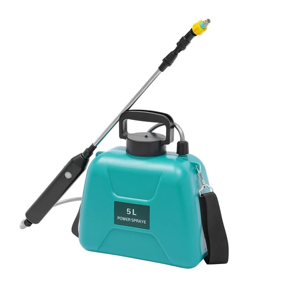 Elektrisk Have Sprøjte, 5L Kapacitet, Batteridrevet, USB Opladelig,Grøn