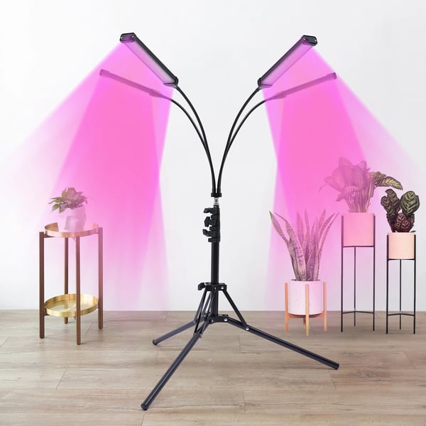 Växtbelysning, 30W Effekt, DC12V Utgångsspänning, Max Höjd 157,48 cm, 420 LED-perlor, Aluminiumkonstruktion