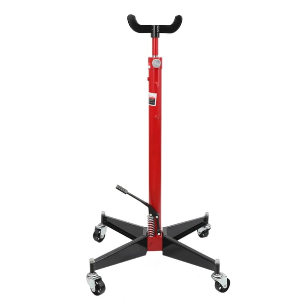 Transmission Jack, Belastningsevne 500 kg, Højde 113 - 186 cm, Materiale Værktøjsstål, Rulle Diameter 75 mm, Chassis med 4 Drejelige Hjul