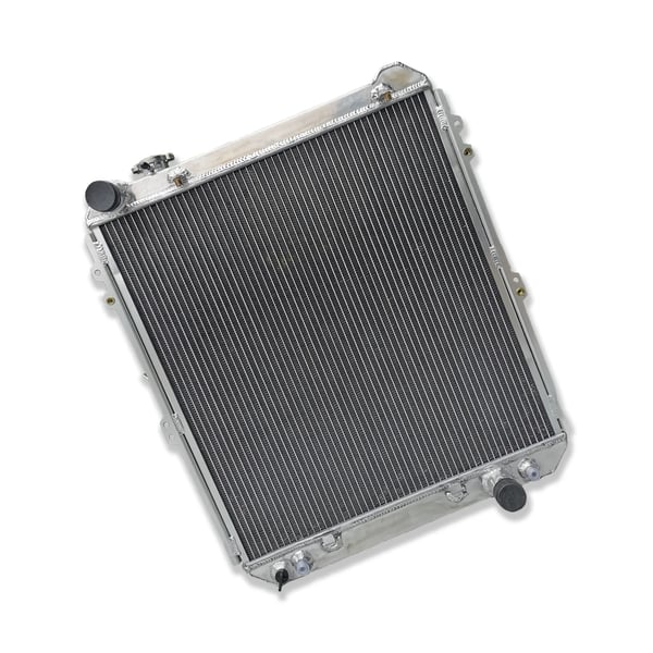 Radiator, Legeret Aluminium, 528mm x 550mm x 56mm Kerne Størrelse, 655mm x 534mm x 68mm Samlet Størrelse, Indløb/Udløb 550mm x 528mm x 56mm, 3 Rækker
