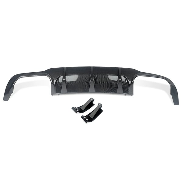 Bageste Stødfanger Diffuser Lip, AMG Stil, Forbedrer Aerodynamisk Ydeevne,kulstoflook