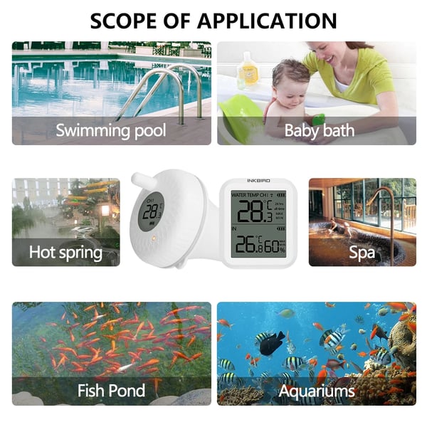 Flydende Pool Termometer, Trådløs Bekvemmelighed, Præcise Målinger,IBS-P01R