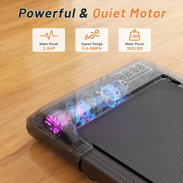 Löparband, 2-i-1-design, tyst drift,svart