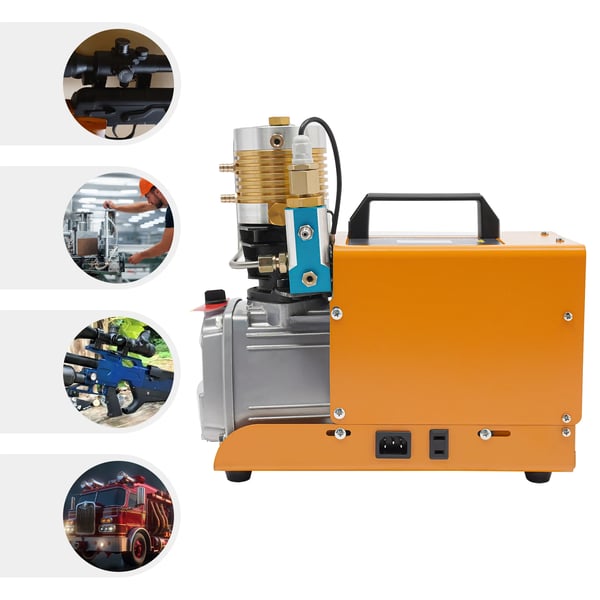Luftkompressor, 1800W Effekt, 30 MPA Tryck,EU, Orange/Svart