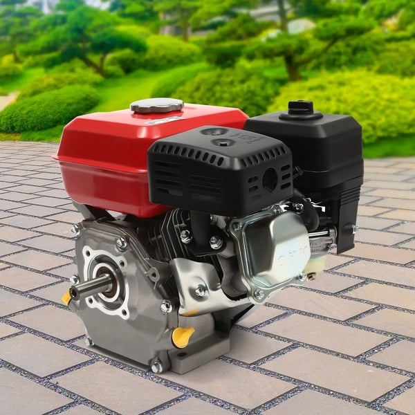 Benzinmotor, 7,5 HK, Oliealarmfunktion,sort