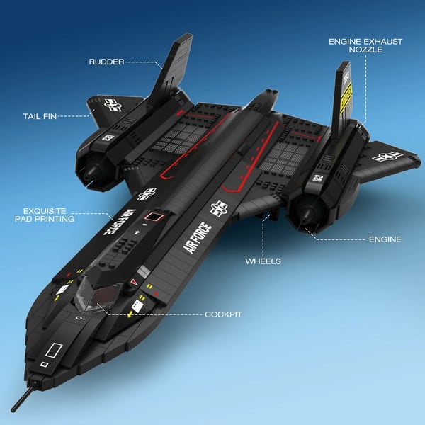 Samlingsmodel, Detaljeret Replica, Alsidig Dekoration,SR-71