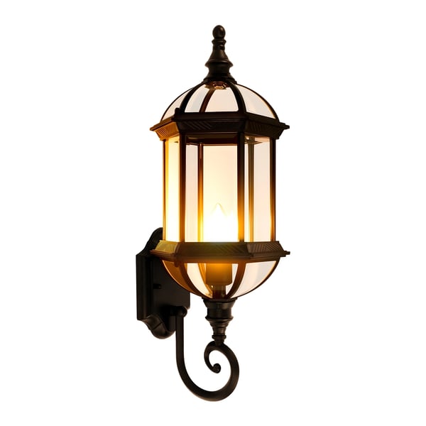 Vägglampa, Modern Design, Hållbar Konstruktion,svart