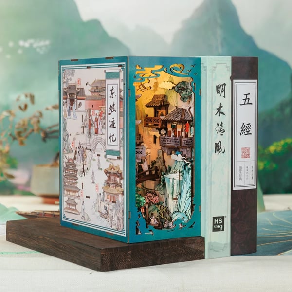 Gør-det-selv samlesæt, 3D-model, antik arkitekturdesign,Su Dongpo