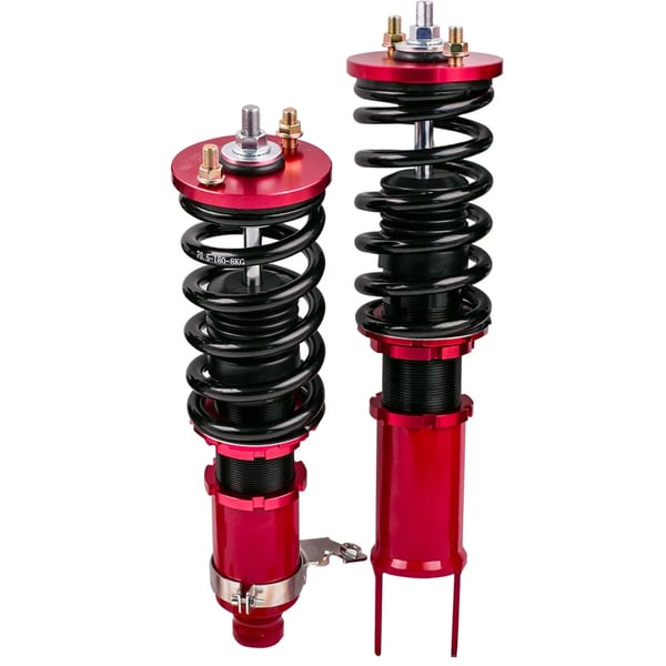 Coilovers, Justerbar højde: Sænker med 1-3 tommer, Længde: 65 cm, Bredde: 53 cm, Højde: 23 cm, Vægt: 21 kg