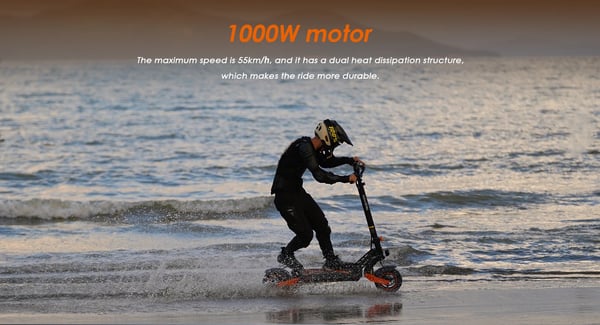 KuKirin G2 Master El-LøBehjul Til Voksne 1000w*2 Motor 52v 20,8ah Batteri 10 Tommer DæK Foldbar El-LøBehjul