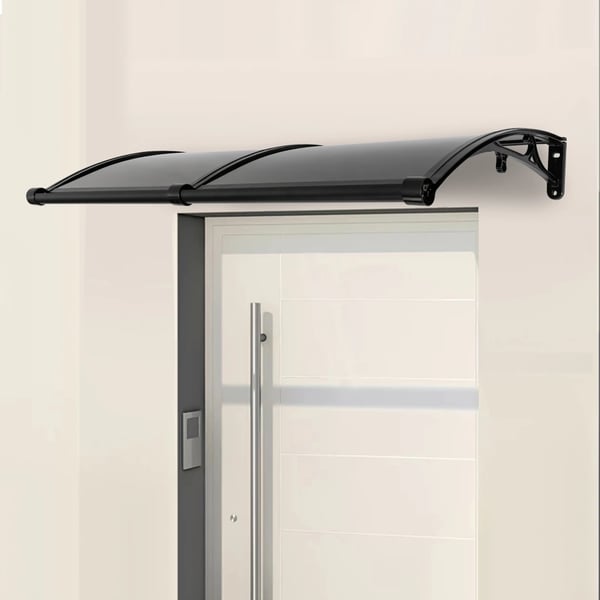 Dørvindueoverdækning, Aluminiumlegering, 120 x 60 cm, Belastningskapacitet 200 kg, Temperaturmodstand -35°C til 120°C