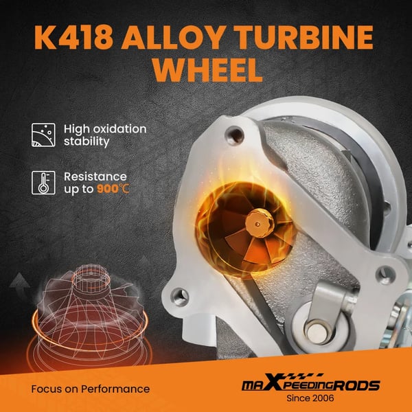 Turbocharger, legeringsstål og aluminium konstruktion, kompatibel med 3.0L dieselkøretøj 1993 model, CT12B turbo model, OEM numre 17201-67010