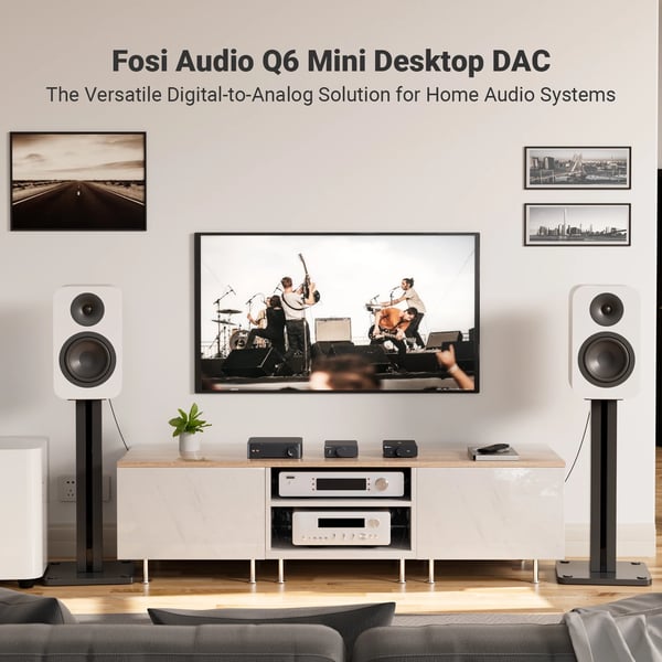 Audio DAC, XMOS XU316 Chipset, Højopløsningsafspilning,Q6