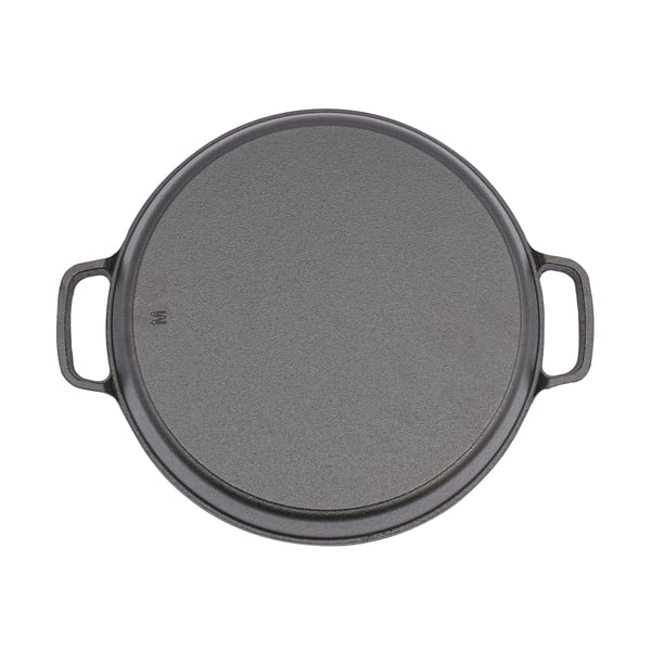 Stegepande, Gussejern, Diameter 25 cm, Dobbelt Håndtag, Kompatibel med Induktionskogeplader, Fremragende Varmebevaring