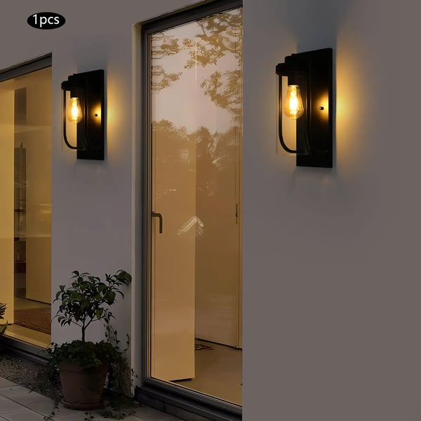 Væglampe, jern og glas materiale, 15*16*40 cm dimensioner, vægmonteret design, understøtter E27 pære op til 40W, 220V spænding