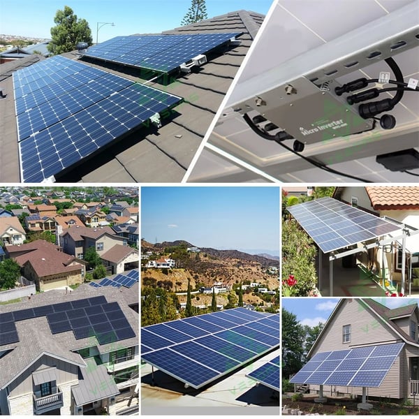 Sol inverter, 700W output, vandtæt design,700W inverter, 230V, 22-50V