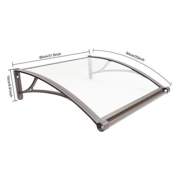 Vinduesdør Markise, Aluminiumlegering, UV-bestandig, Væghængt,MULTI