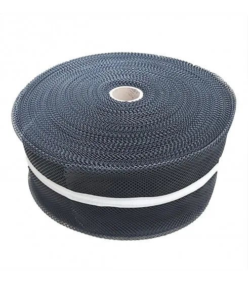 Træbeskytter, Plastnetstof, 22 cm Bredde, 100 m Længde, Tubulær Form, Sort Farve