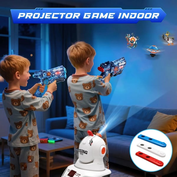 Laser Tag -peli, lapsille, interaktiiviset projektio, useita asetiloja,Sininen