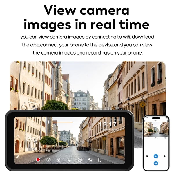 Motorcykel DVR Dash Cam, HD 1080P Kamera, IPX7 Vandtæt, Understøtter WiFi 2.4/5G,Ingen, med kamera DVR