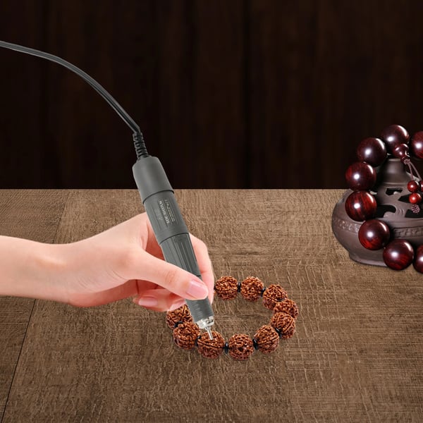 Rotary Gravør, 45000 RPM Præcisionsværktøj, Ergonomisk Design,Lys Grå