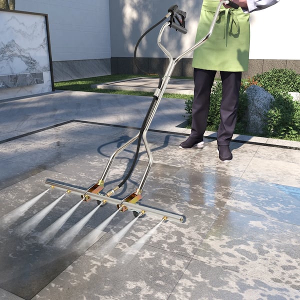 Håndholdt Vandkost, 5000 PSI, 7 Dyser, Rustfrit Stål, 30 tommer Længde, Kompatibel til Rengøring af Bilens Undervogn
