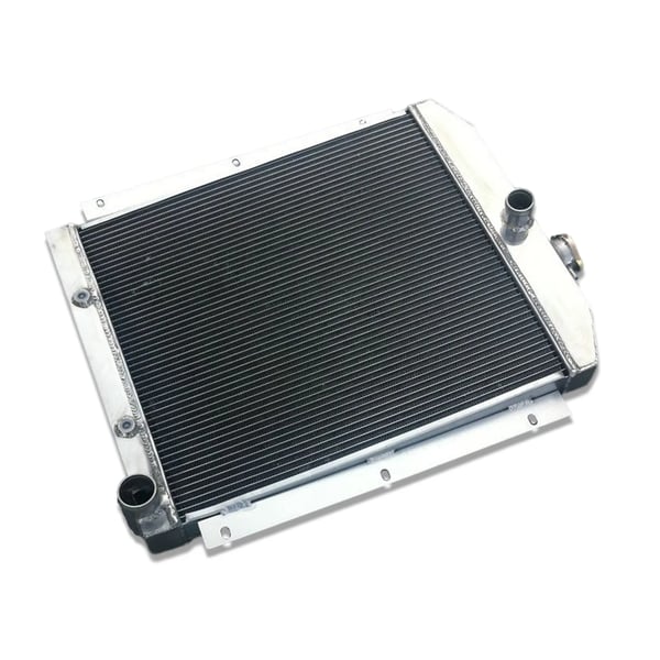 Aluminium Radiator, Kerne Størrelse 20,5" x 19,5" x 2", Øverste Udløbsdiameter 1,5", Nederste Udløbsdiameter 1,75", 3 Rækker