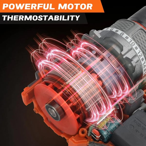 Trådløs Slagnøgle, Børsteløs Motor, 110V, 2 kg, 10mm Chuck Størrelse, Genopladeligt Batteri