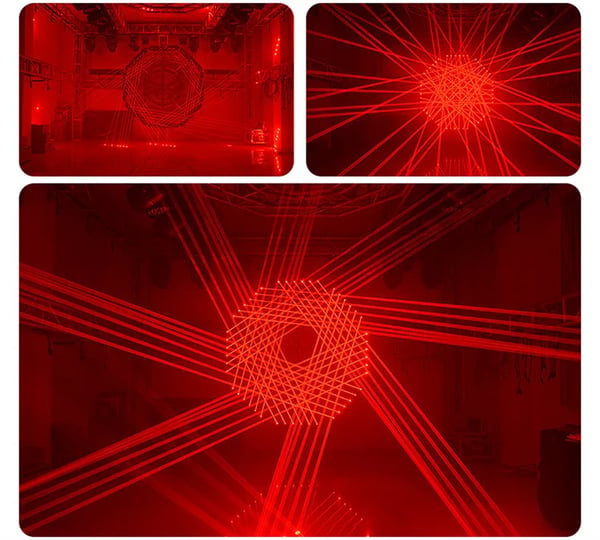 Scene Effekt Belysning Projektor, Alsidige Laser Effekter, Brugervenlig Opsætning,RGB 3 I 1