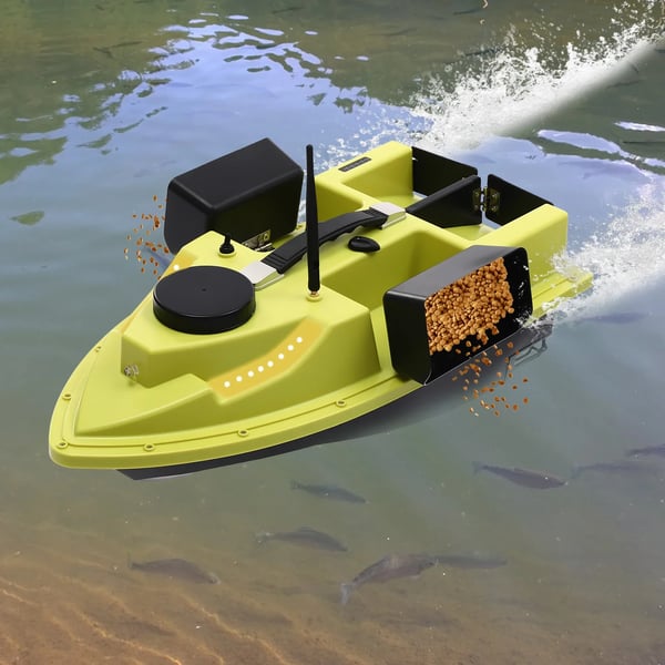 Baitbåd, GPS-sporing, Langdistance trådløs kontrol,Gul